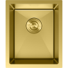 Mexen Trixo stainless steel sink 1-bowl 370 x 440 mm, gold - 6412371000-55