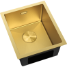 Mexen Trixo 1-Bowl Stainless Steel Sink 370 x 440 mm, Gold HC - 6412371000-55HC