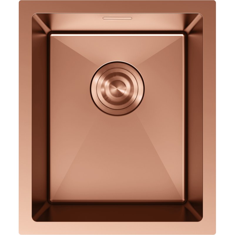 Mexen Trixo stainless steel sink, 1-bowl, 370 x 440 mm, copper - 6412371000-65