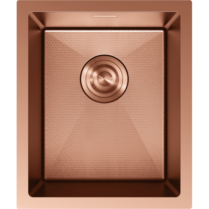 Mexen Trixo 1-Bowl Stainless Steel Sink 370 x 440 mm, Copper HC - 6412371000-65HC