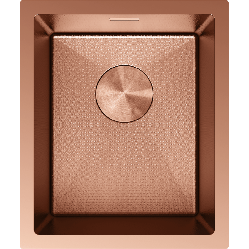 Mexen Trixo 1-Bowl Stainless Steel Sink 370 x 440 mm, Copper HC - 6412371000-65HC