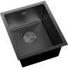 Mexen Trixo stainless steel 1-bowl sink 370 x 440 mm, black - 6412371000-70
