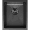 Mexen Trixo steel sink 1-bowl 370 x 440 mm, black HC - 6412371000-70HC