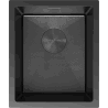 Mexen Trixo steel sink 1-bowl 370 x 440 mm, black HC - 6412371000-70HC