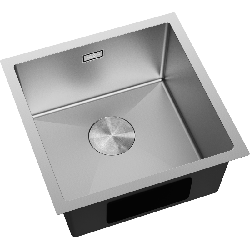 Mexen Trixo stainless steel sink, 1-bowl 440 x 440 mm, inox - 6413441000-01