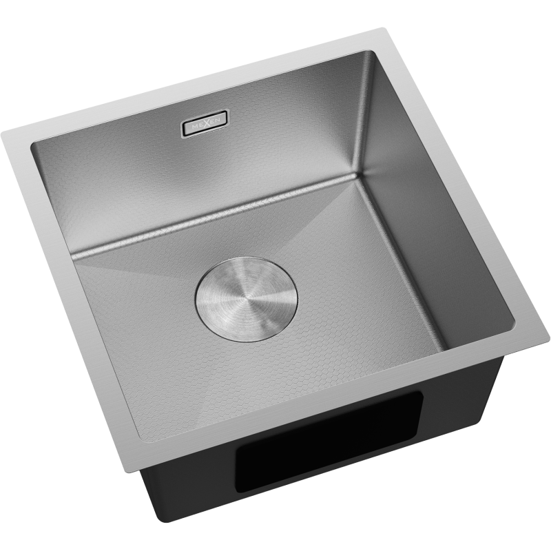 Mexen Trixo stainless steel sink 1-bowl 440 x 440 mm, inox HC - 6413441000-01HC