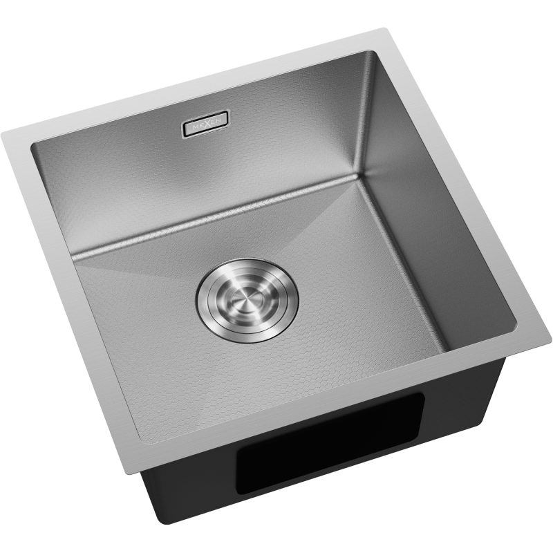 Mexen Trixo stainless steel sink 1-bowl 440 x 440 mm, inox HC - 6413441000-01HC