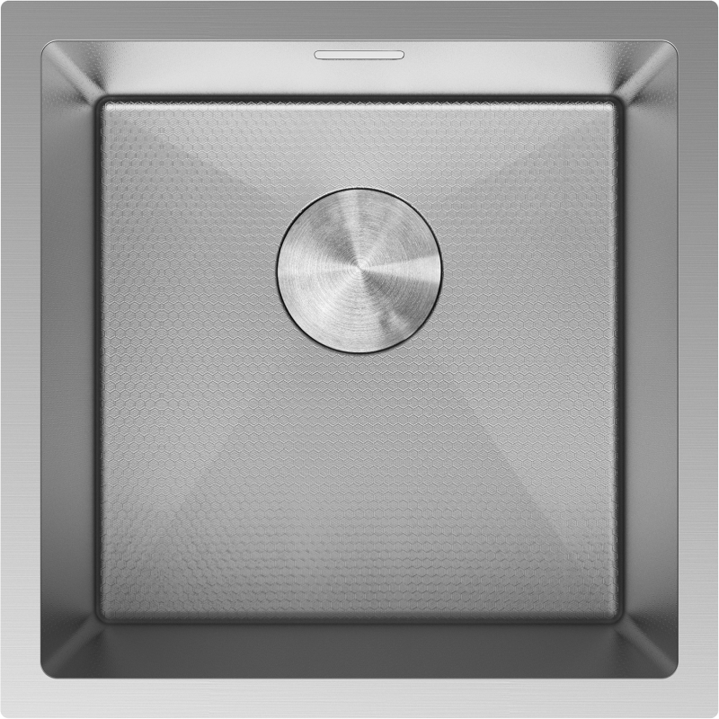 Mexen Trixo stainless steel sink 1-bowl 440 x 440 mm, inox HC - 6413441000-01HC
