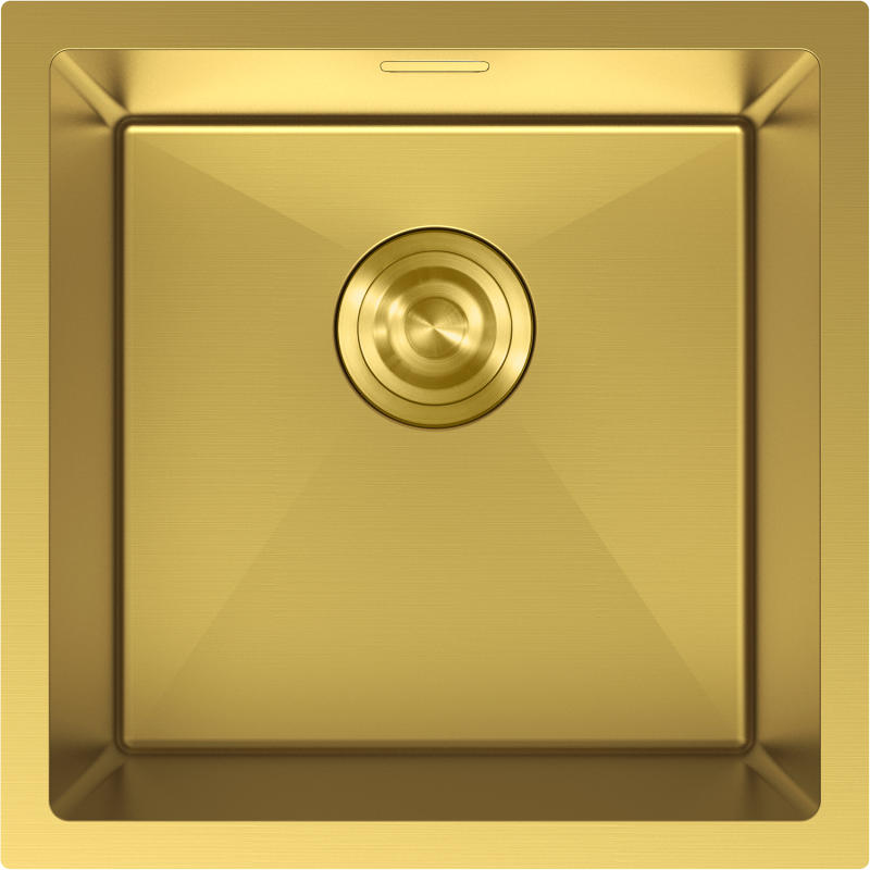 Mexen Trixo steel sink 1-bowl 440 x 440 mm, gold - 6413441000-55