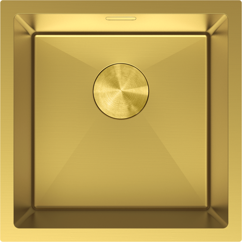 Mexen Trixo steel sink 1-bowl 440 x 440 mm, gold - 6413441000-55