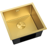 Mexen Trixo steel kitchen sink, 1-bowl 440 x 440 mm, gold HC - 6413441000-55HC