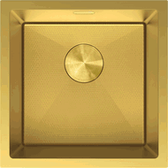 Mexen Trixo stainless steel sink 1-bowl 440 x 440 mm, gold HC - 6413441000-55HC