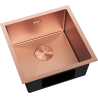 Mexen Trixo 1-bowl stainless steel sink 440 x 440 mm, copper - 6413441000-65