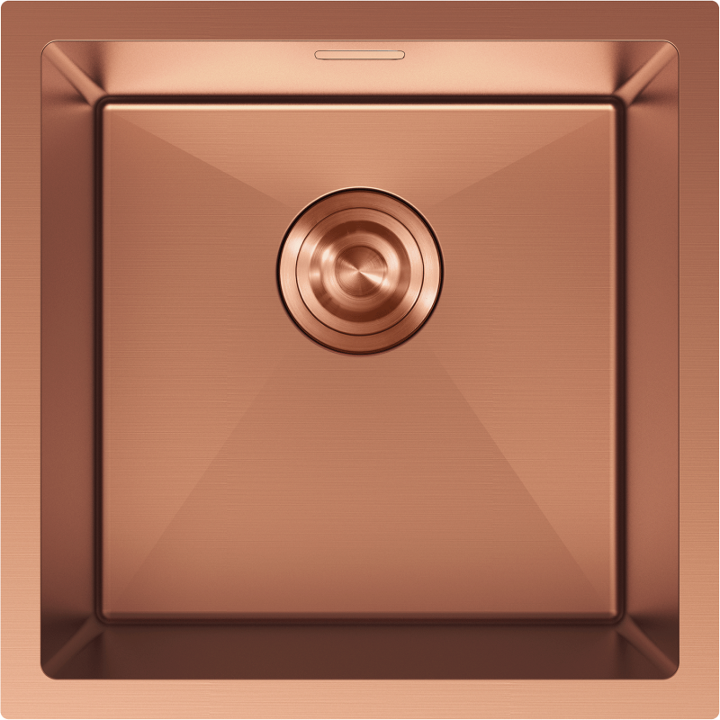 Mexen Trixo 1-Bowl Stainless Steel Sink 440 x 440 mm, Copper - 6413441000-65