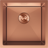 Mexen Trixo 1-bowl stainless steel sink 440 x 440 mm, copper - 6413441000-65