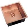 Mexen Trixo 1-bowl stainless steel sink 440 x 440 mm, copper - 6413441000-65