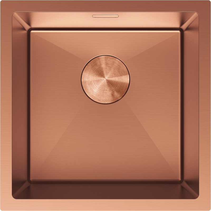 Mexen Trixo 1-bowl stainless steel sink 440 x 440 mm, copper - 6413441000-65