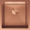 Mexen Trixo 1-bowl stainless steel sink 440 x 440 mm, copper - 6413441000-65