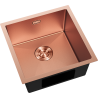 Mexen Trixo steel sink 1-bowl 440 x 440 mm, copper HC - 6413441000-65HC