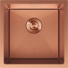 Mexen Trixo steel sink 1-bowl 440 x 440 mm, copper HC - 6413441000-65HC