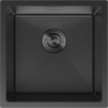 Mexen Trixo stainless steel sink single bowl 440 x 440 mm, black - 6413441000-70