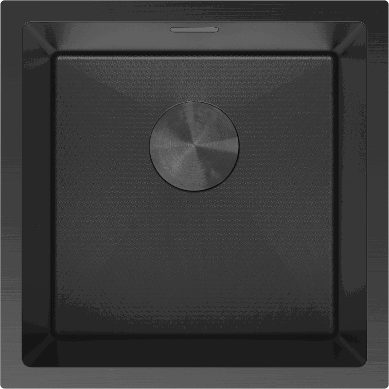 Mexen Trixo Steel Sink Single-Bowl 440 x 440 mm, Black HC - 6413441000-70HC