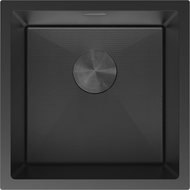 Mexen Trixo stainless steel sink 1-bowl 440 x 440 mm, black HC - 6413441000-70HC