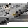 Mexen Aura glass countertop basin 39 x 39 cm, transparent/gold - 24013951