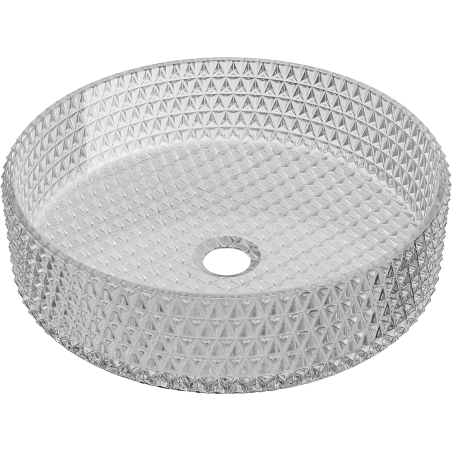 Mexen Aura glass countertop sink 39 x 39 cm, gray - 24013966
