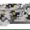 Mexen Aura Glass Countertop Basin 39 x 39 cm, Transparent/Black - 24013971