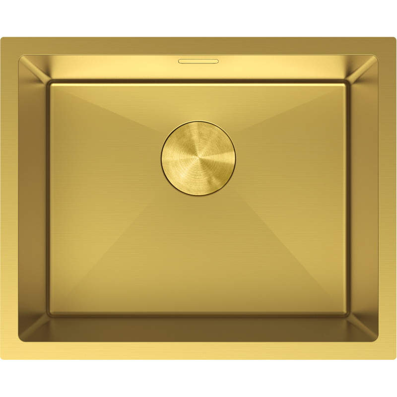 Mexen Trixo stainless steel sink single-bowl 540 x 440 mm, gold - 6414541000-55
