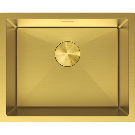 Mexen Trixo stainless steel sink single-bowl 540 x 440 mm, gold - 6414541000-55