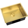 Mexen Trixo steel sink single-bowl 540 x 440 mm, gold - 6414541000-55