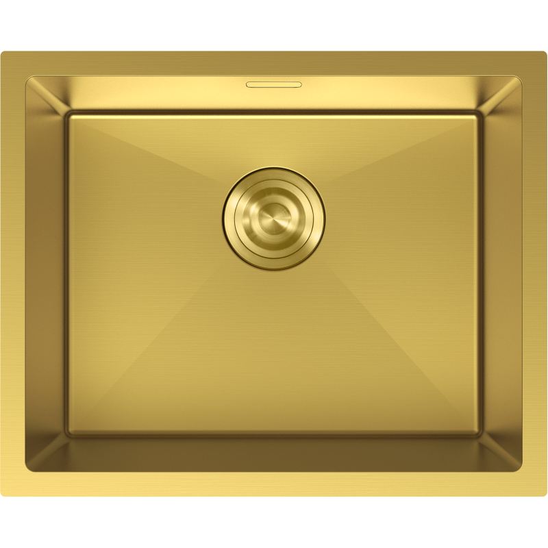 Mexen Trixo stainless steel sink single-bowl 540 x 440 mm, gold - 6414541000-55