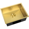 Mexen Trixo steel sink single-bowl 540 x 440 mm, gold - 6414541000-55