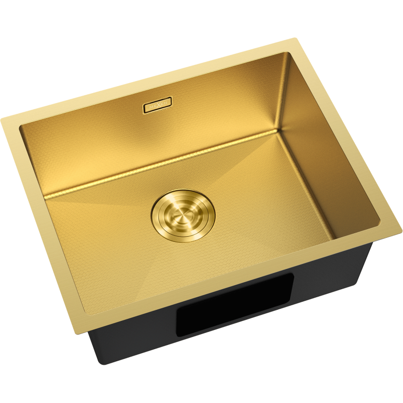 Mexen Trixo 1-Bowl Stainless Steel Sink 540 x 440 mm, Gold HC - 6414541000-55HC