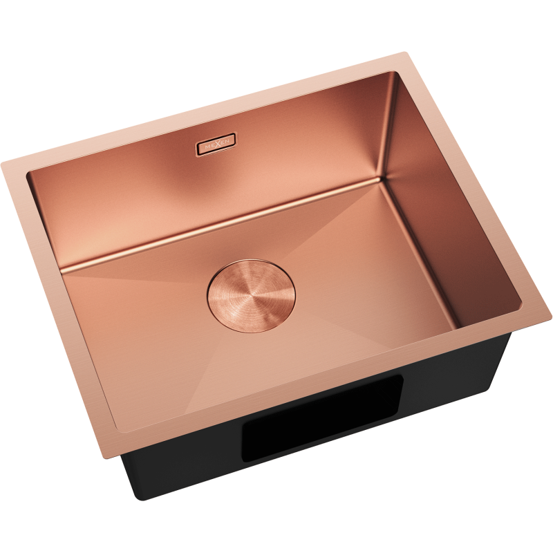 Mexen Trixo stainless steel sink 1-bowl 540 x 440 mm, copper - 6414541000-65