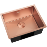Mexen Trixo stainless steel sink 1-bowl 540 x 440 mm, copper - 6414541000-65