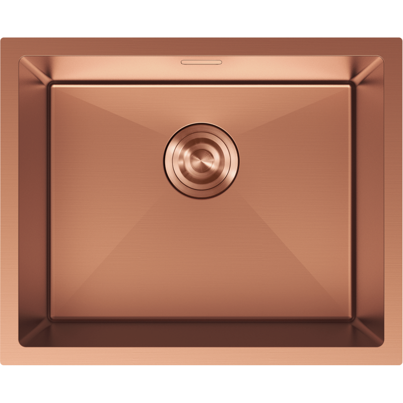 Mexen Trixo stainless steel sink 1-bowl 540 x 440 mm, copper - 6414541000-65