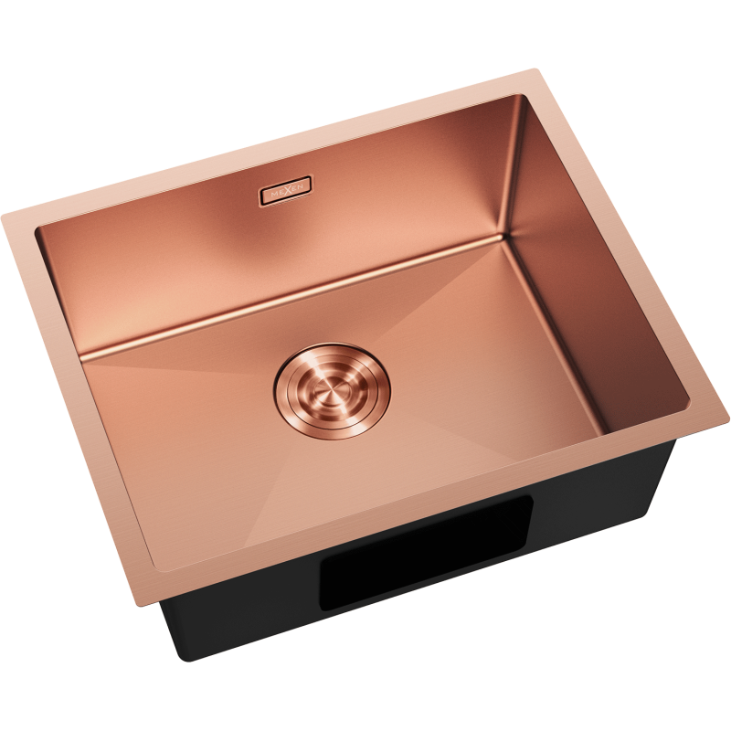 Mexen Trixo stainless steel sink 1-bowl 540 x 440 mm, copper - 6414541000-65