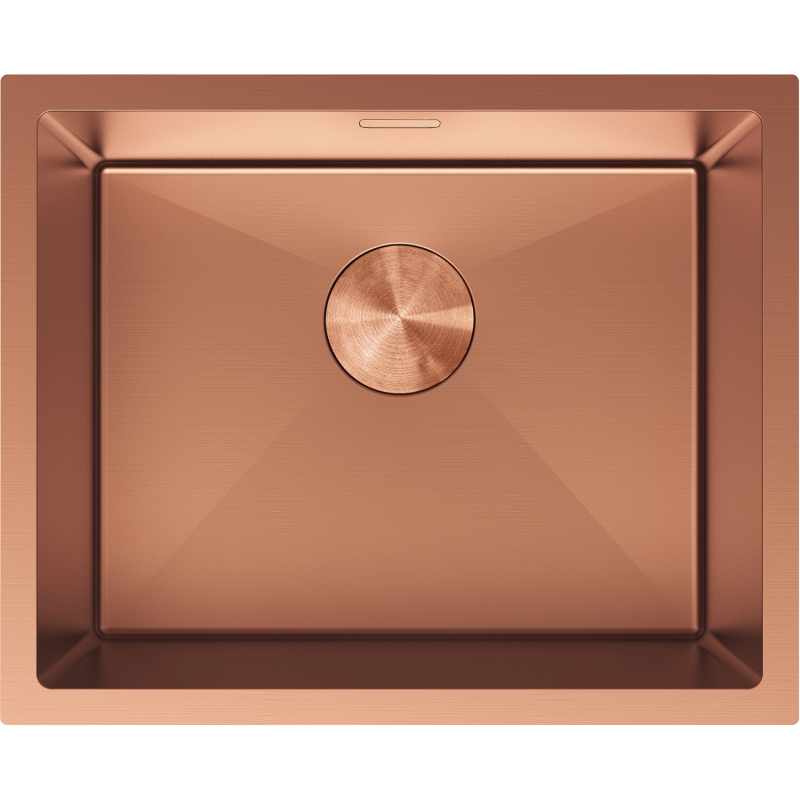 Mexen Trixo stainless steel sink 1-bowl 540 x 440 mm, copper - 6414541000-65