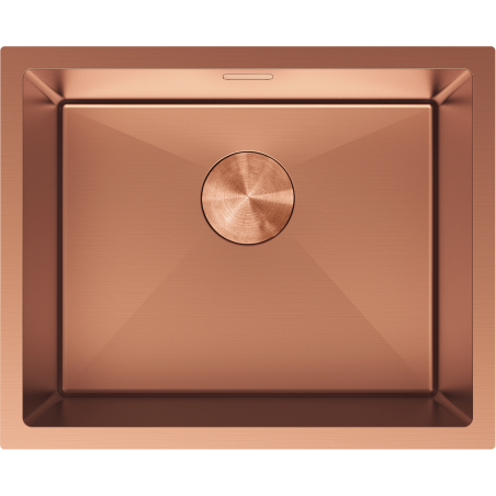 Mexen Trixo stainless steel sink 1-bowl 540 x 440 mm, copper - 6414541000-65