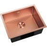 Mexen Trixo stainless steel sink 1-bowl 540 x 440 mm, copper HC - 6414541000-65HC
