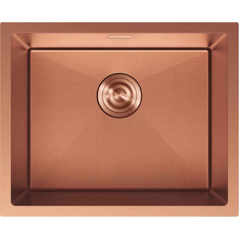 Mexen Trixo stainless steel sink 1-bowl 540 x 440 mm, copper HC - 6414541000-65HC
