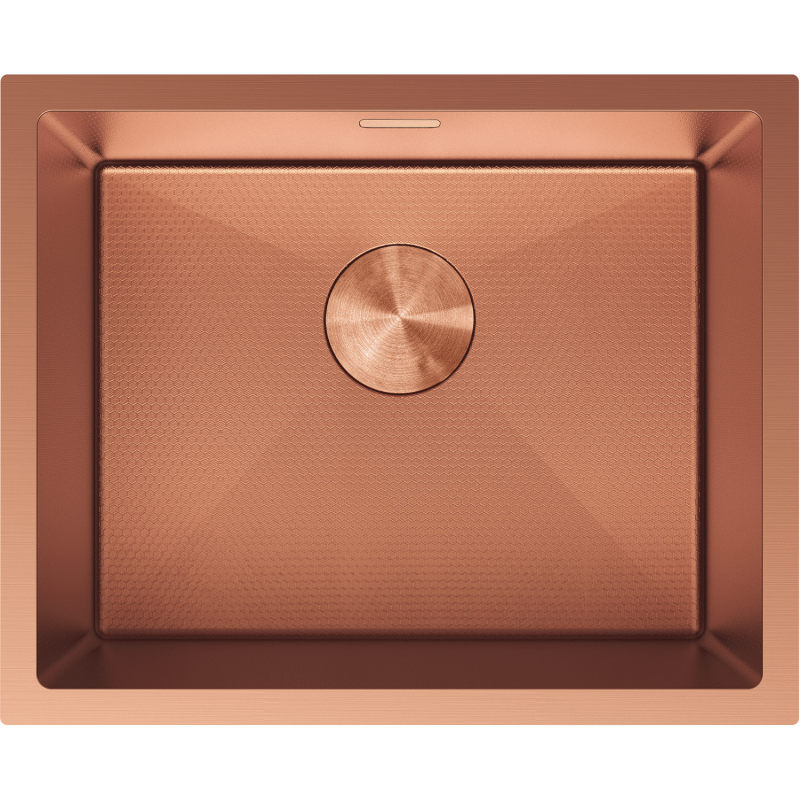 Mexen Trixo stainless steel sink 1-bowl 540 x 440 mm, copper HC - 6414541000-65HC