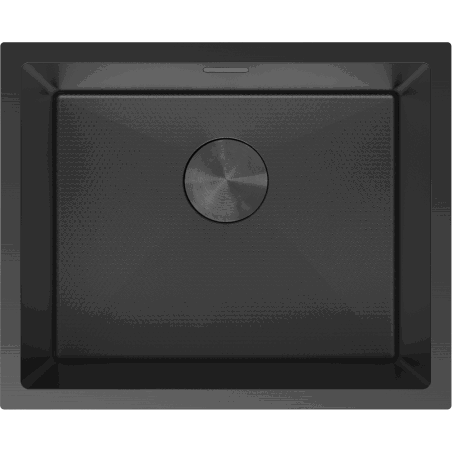 Mexen Trixo stainless steel sink 1-bowl 540 x 440 mm, black HC - 6414541000-70HC