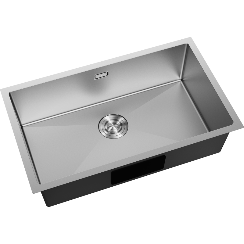 Mexen Trixo stainless steel sink 1-bowl 750 x 440 mm, inox - 6415751000-01