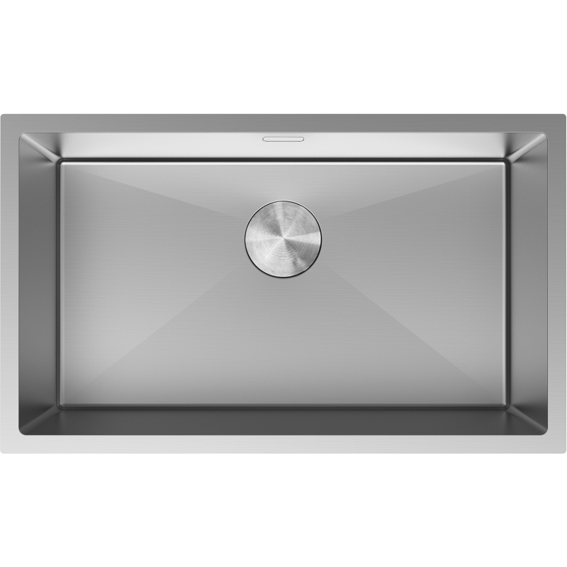 Mexen Trixo stainless steel sink 1-bowl 750 x 440 mm, inox - 6415751000-01