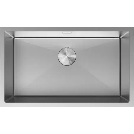 Mexen Trixo stainless steel sink 1-bowl 750 x 440 mm, inox - 6415751000-01