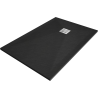 Mexen Stone+ rectangular composite shower tray 100 x 80 cm, Black - 44708010